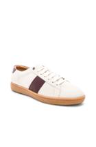 Saint Laurent Sl/01 Low Top Sneakers In White,red