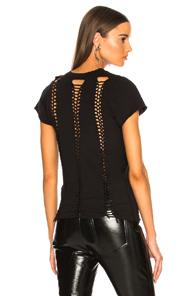 Icons Braid Back Short Sleeve Tee In Black