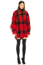 Vetements Flannel Western Shirt In Black,plaid,red