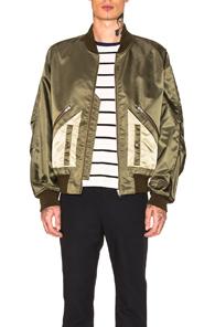 Maison Margiela Military Bomber In Green