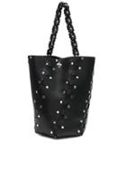 Proenza Schouler Medium Studded Hex Leather Bucket Bag In Black