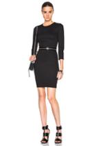 Mcq Alexander Mcqueen Zip Off Dress In Black