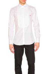 Neil Barrett Icon Graphics Tuxedo Shirt In White
