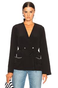 Equipment Mercer Robe Top In Black
