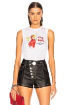 Re/done Muscle Tank Little Devil In White