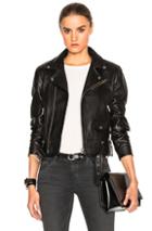 Iro Gant Leather Jacket In Black