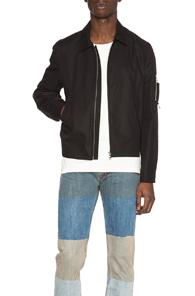 Kenzo Cotton Gabardine Kenzo Jacket In Black