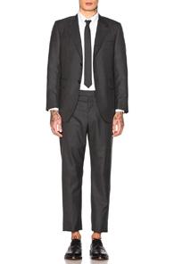 Thom Browne Wide Lapel Suit In Gray