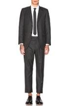 Thom Browne Wide Lapel Suit In Gray