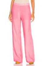 Victoria Beckham Wide Leg Trousers In Pink
