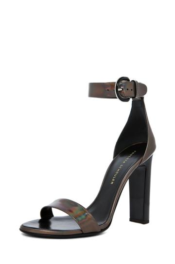 Proenza Schouler Taz Dandy Ankle Strap Heel In Metallics