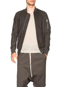 Rick Owens Flight Bomber In Gray