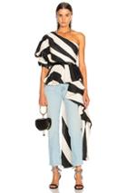 Johanna Ortiz Sur Del Lago Striped Linen Top In Black,stripe,white