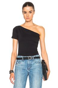 Helmut Lang Asymmetrical Tee In Black