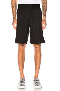 Comme Des Garcons Shirt Cotton Poplin Shorts In Black