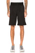 Comme Des Garcons Shirt Cotton Poplin Shorts In Black