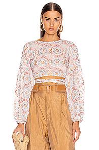 Atoir Love Sick Crop Top In Floral,white