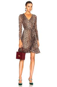 Ganni Tilden Dress In Brown