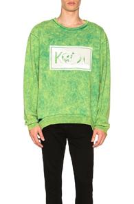 Alchemist Perfect Pullover In Green,ombre & Tie Dye