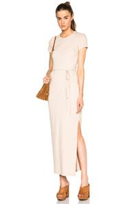 James Perse Long Pocket Tee Dress In Neutrals