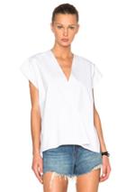 Helmut Lang Snap Detail Top In White