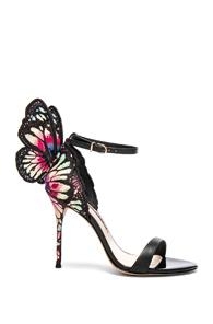 Sophia Webster Chiara Embroidery Sandals In Black