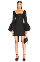 Valentino Off Shoulder Cutout Mini Dress In Black
