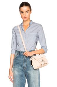 Golden Goose Susan Shirt In Blue,checkered & Plaid