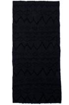 Baja East Cashmere Ikat Shawl In Black