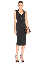 Nicholas Bandage Crossband Halter Dress In Black