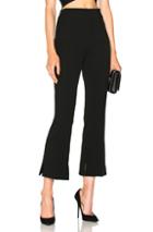 Roland Mouret Goswell Viscose Crepe Trousers In Black