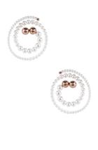 Y/project Pearl Spiral Earrings In Metallic