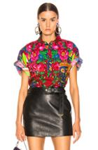 Pierre-louis Mascia Razzoli Wash Shirt In Floral,pink,red