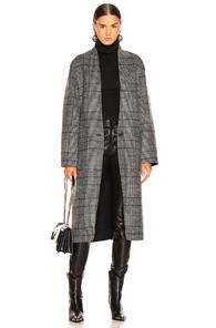 John Elliott Stryke Topcoat In Gray,plaid