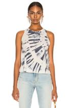 Raquel Allegra Swing Tank Without Shred In Blue,ombre & Tie Dye,white