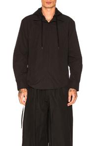 Craig Green Workwear Handle Hood Shirt In Black