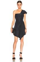 Carven One Shoulder Dress In Black