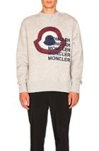 Moncler Girocollo Sweatshirt In Gray