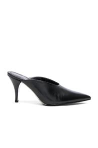 Calvin Klein 205w39nyc Leather Roslynn Heels In Black