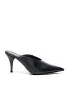 Calvin Klein 205w39nyc Leather Roslynn Heels In Black