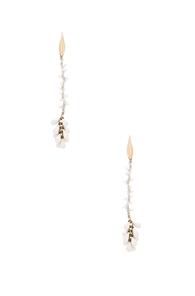 Isabel Marant Tanger Earrings In White,metallics