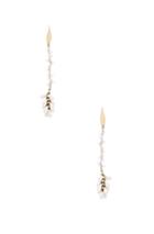 Isabel Marant Tanger Earrings In White,metallics