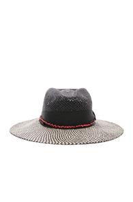 Sensi Studio Calado Two Tone Brim Hat In Black