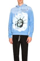 Off-white Liberty Hoodie In Blue