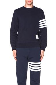 Thom Browne Classic Sweatshirt In Blue