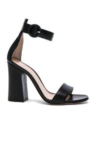 Gianvito Rossi Leather Versilia Sandals In Black
