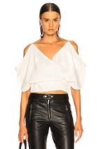 Helmut Lang Wrap Top In White