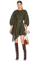 Marques ' Almeida Curved Sleeve Dress In Green