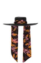 Sensi Studio Cordovez Wide Brim Hat In Black,floral
