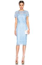 Nina Ricci Guipure Lace Dress In Blue